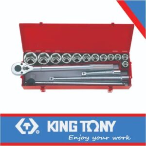 King Tony Wrench + Socket Hexagon Set 3/4" Dr 16Pc