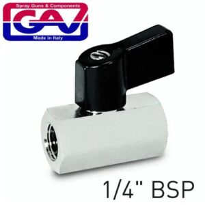 GAV Air Fittings Quick Ball Tap 1/4" x 1/4" FF